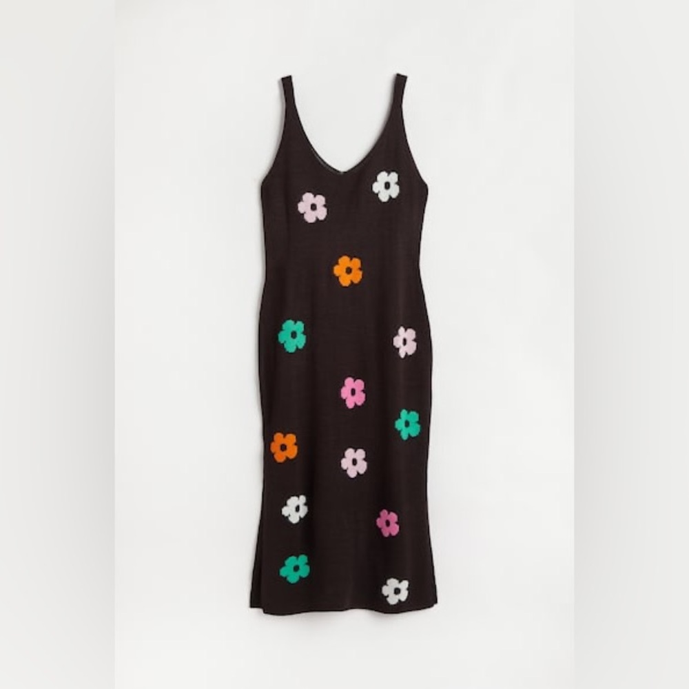 H&M knit flower dress